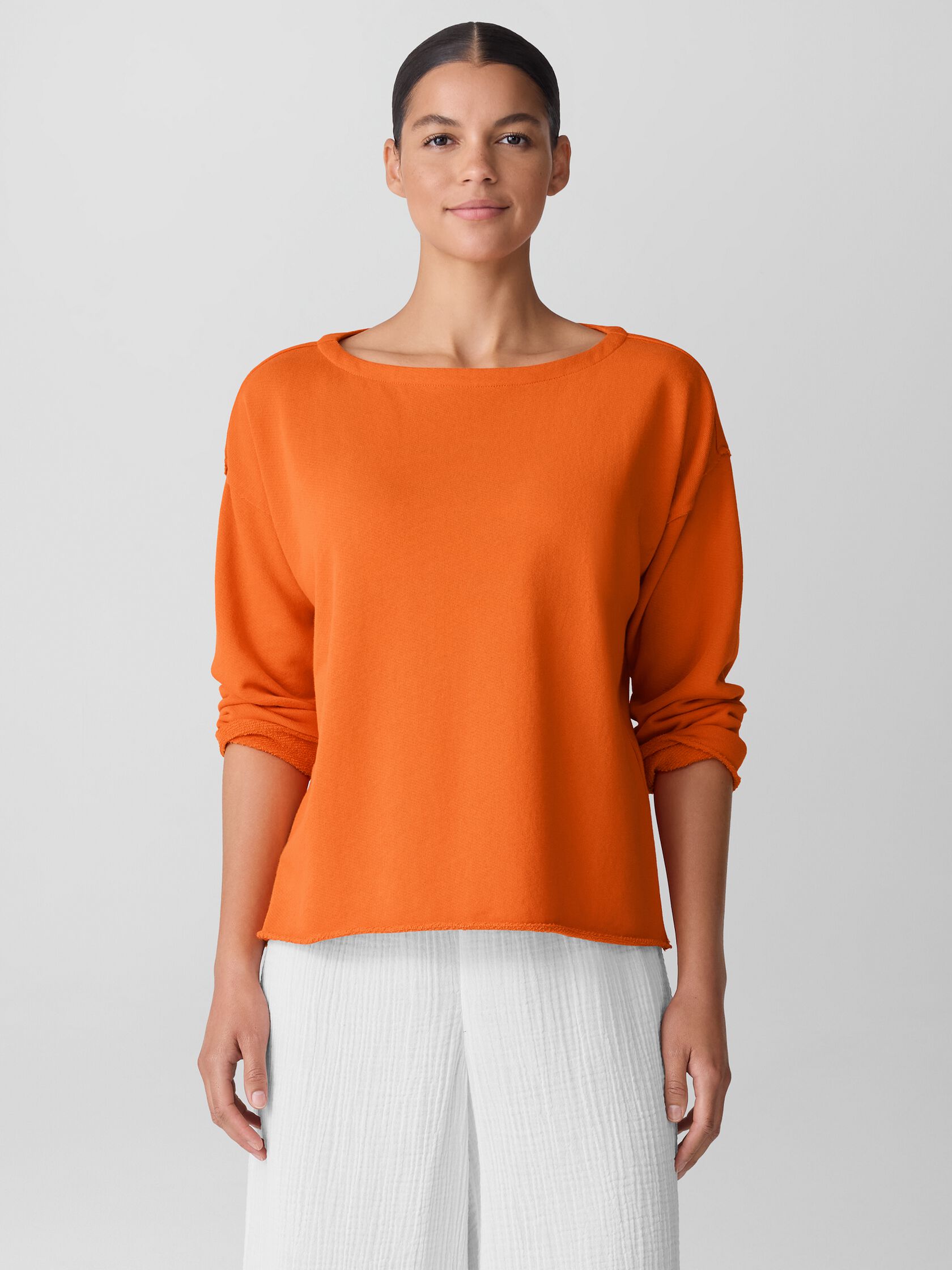Lightweight Organic Cotton Terry Box-Top