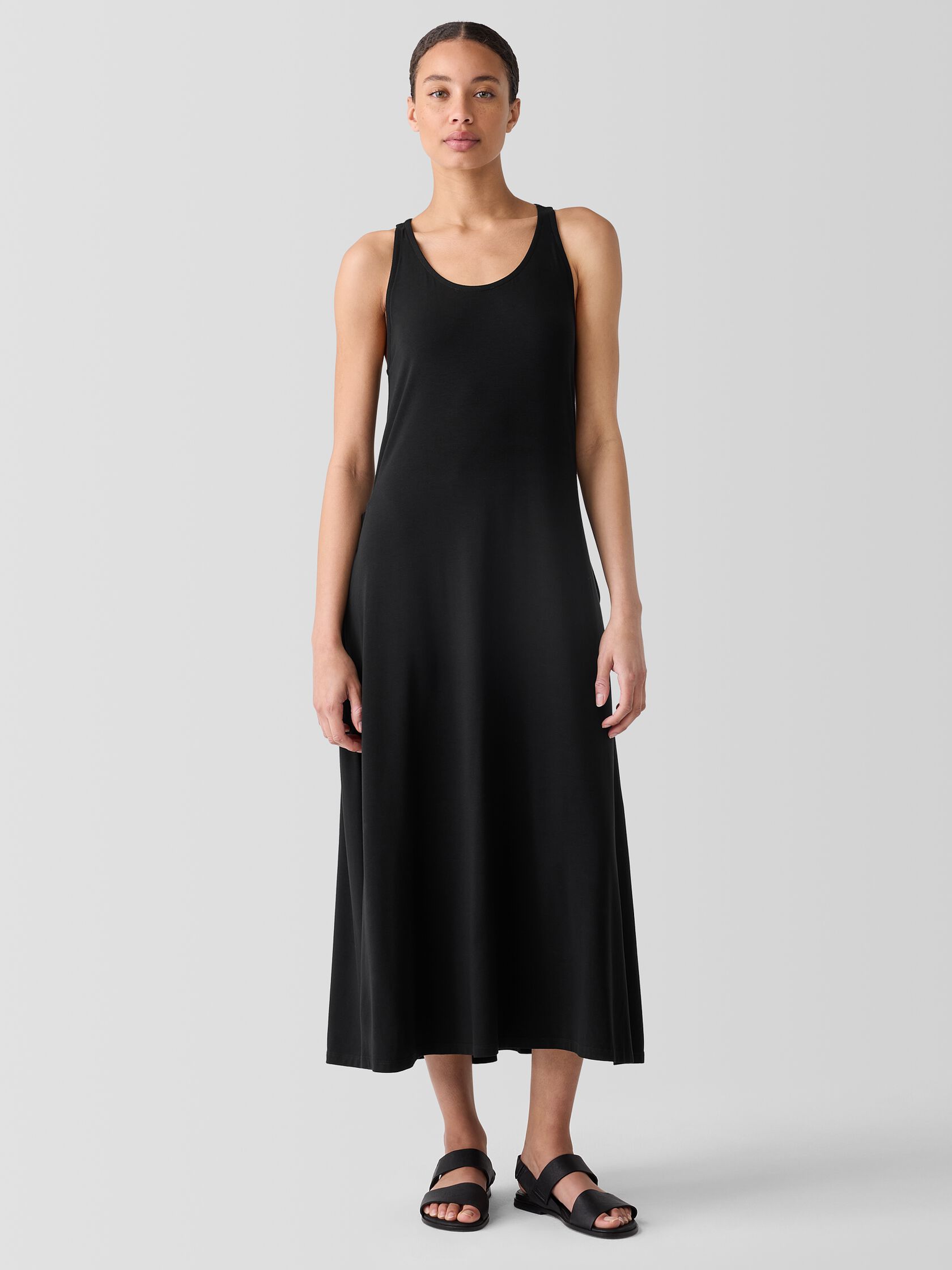 Fine Jersey Racer-Back Tank Dress