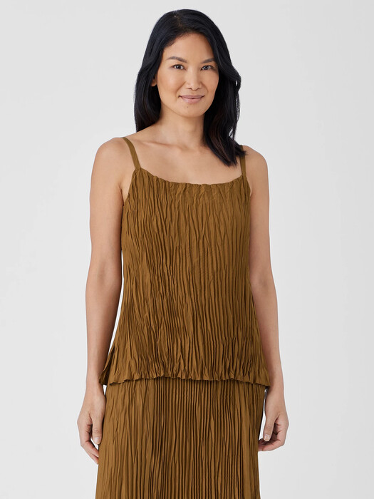 eileen fisher silk cami dress Eileen Fisher Smocked Silk Dress