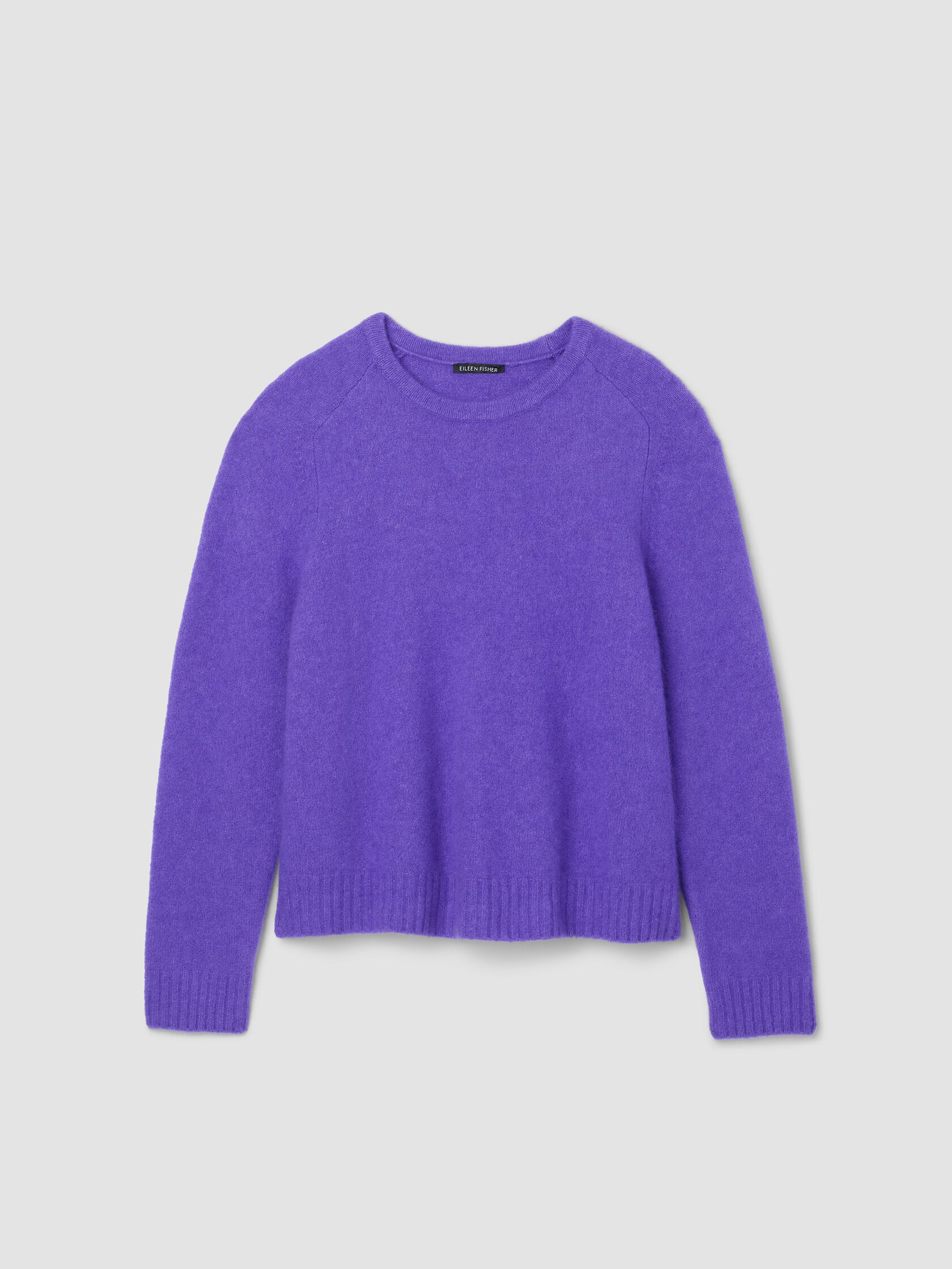 Cashmere Silk Boucle Bliss Crew Neck Top