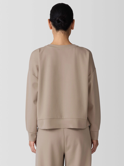 Lightweight Ponte Round Neck Top