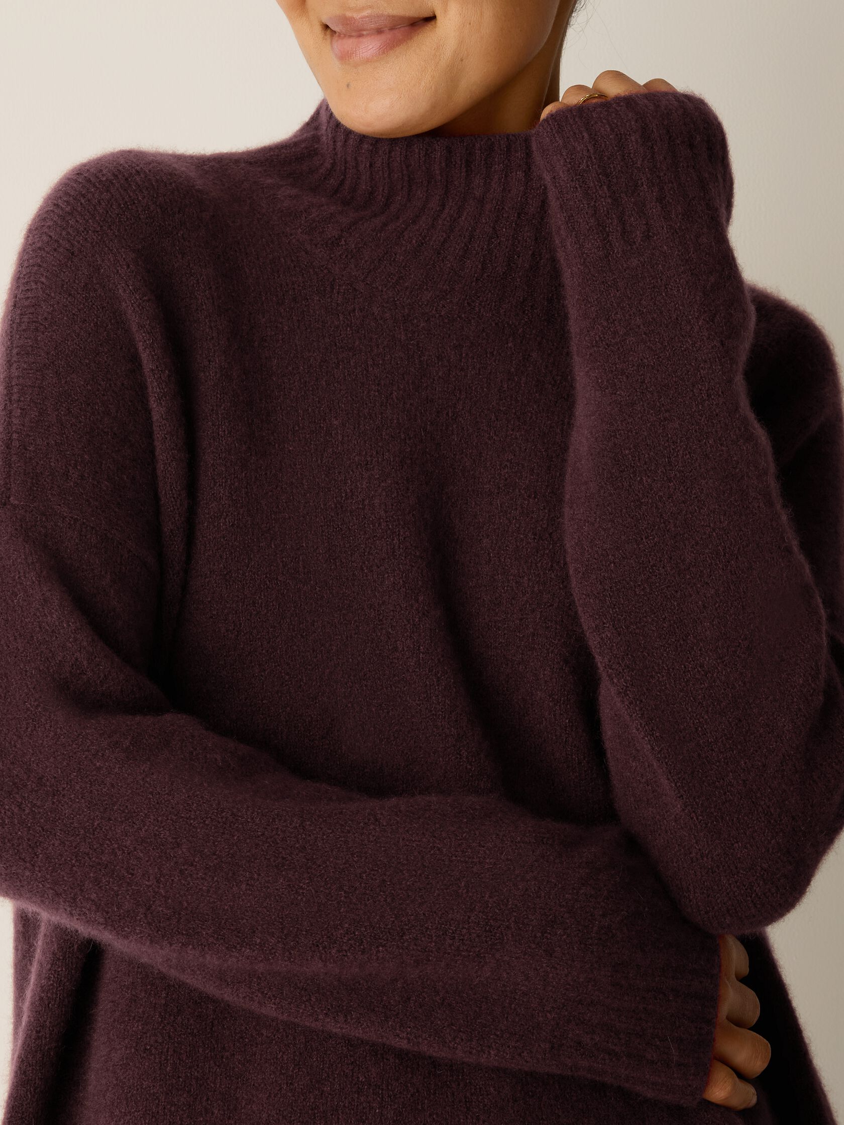 Cashmere Silk Bliss Turtleneck Top