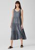 Crushed Silk Tiered Dress