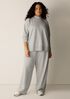 Heathered Fleece High Neck Top