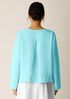 Organic Handkerchief Linen Split Neck Top