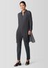 Crinkled Sheer Silk Georgette Long Shirt