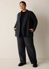 M&eacute;lange Felted Wool Jersey Angled Jacket in&nbsp;Regenerative Wool