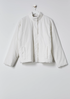Organic Linen Cotton Crepe Padded Short Coat