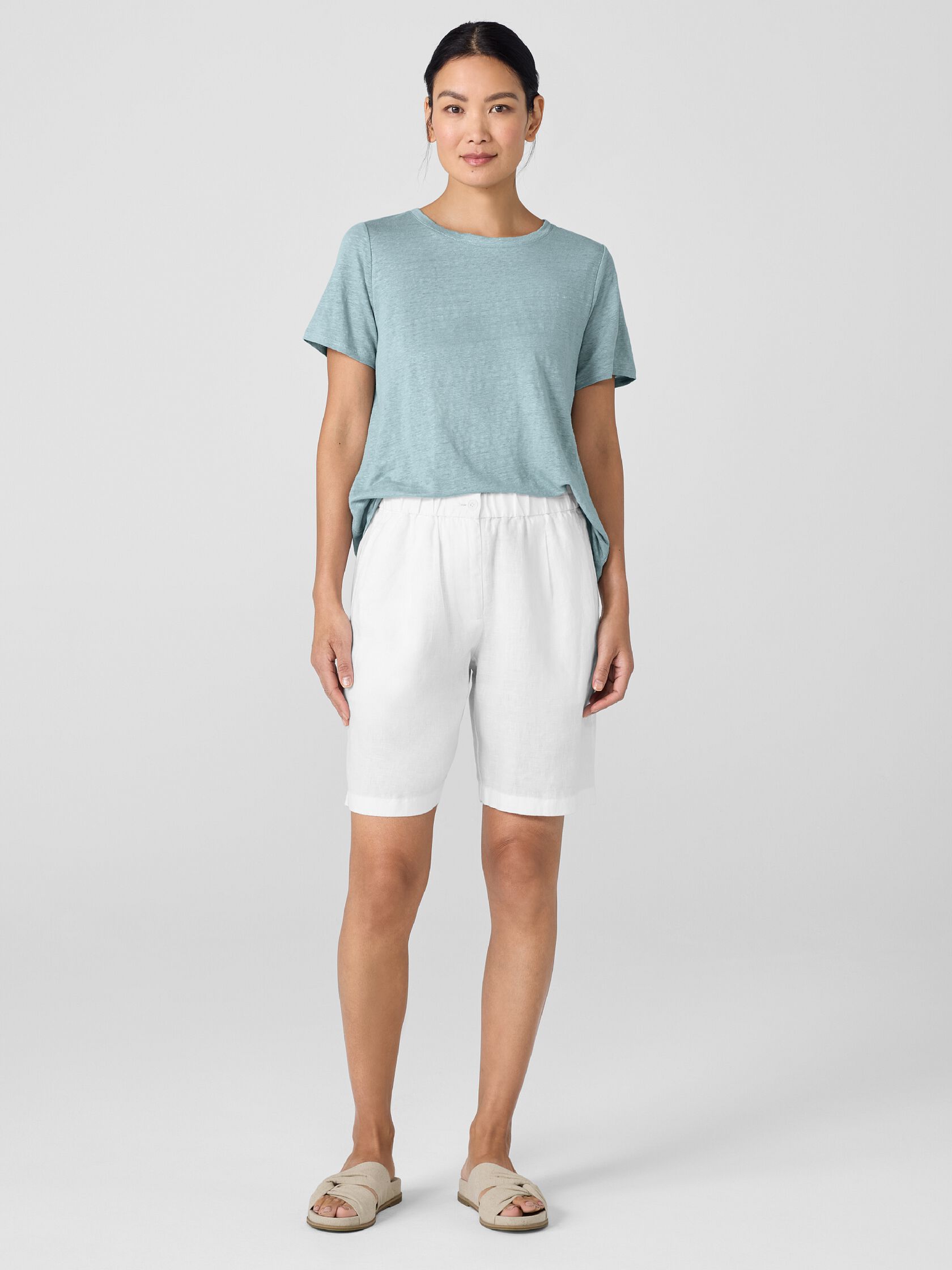 Organic Linen Shorts