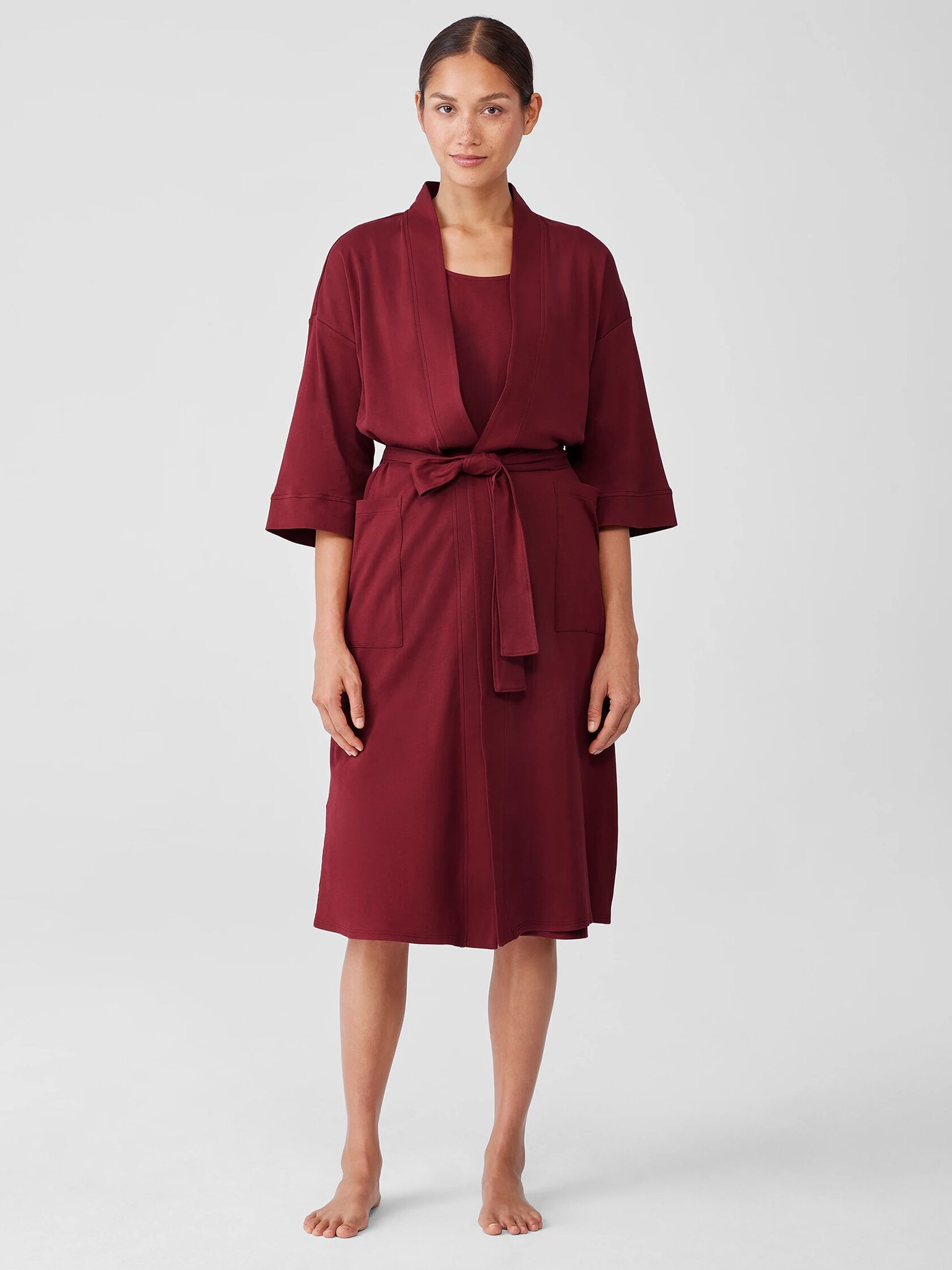 Cozy Organic Cotton Interlock Robe