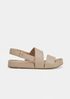 Curve Tumbled Leather Sandal