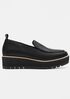 Ells Smooth Leather Loafer Wedge