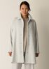Soft Wool Herringbone Classic Collar Coat