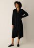 Stretch Jersey Knit Classic Collar Oval Dress