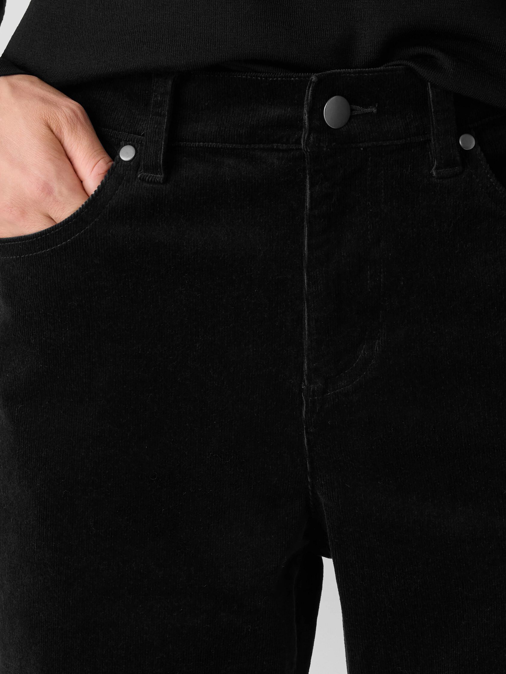 Organic Cotton Stretch Corduroy Straight Pant