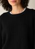 Italian Merino Crew Neck Top in Regenerative Wool