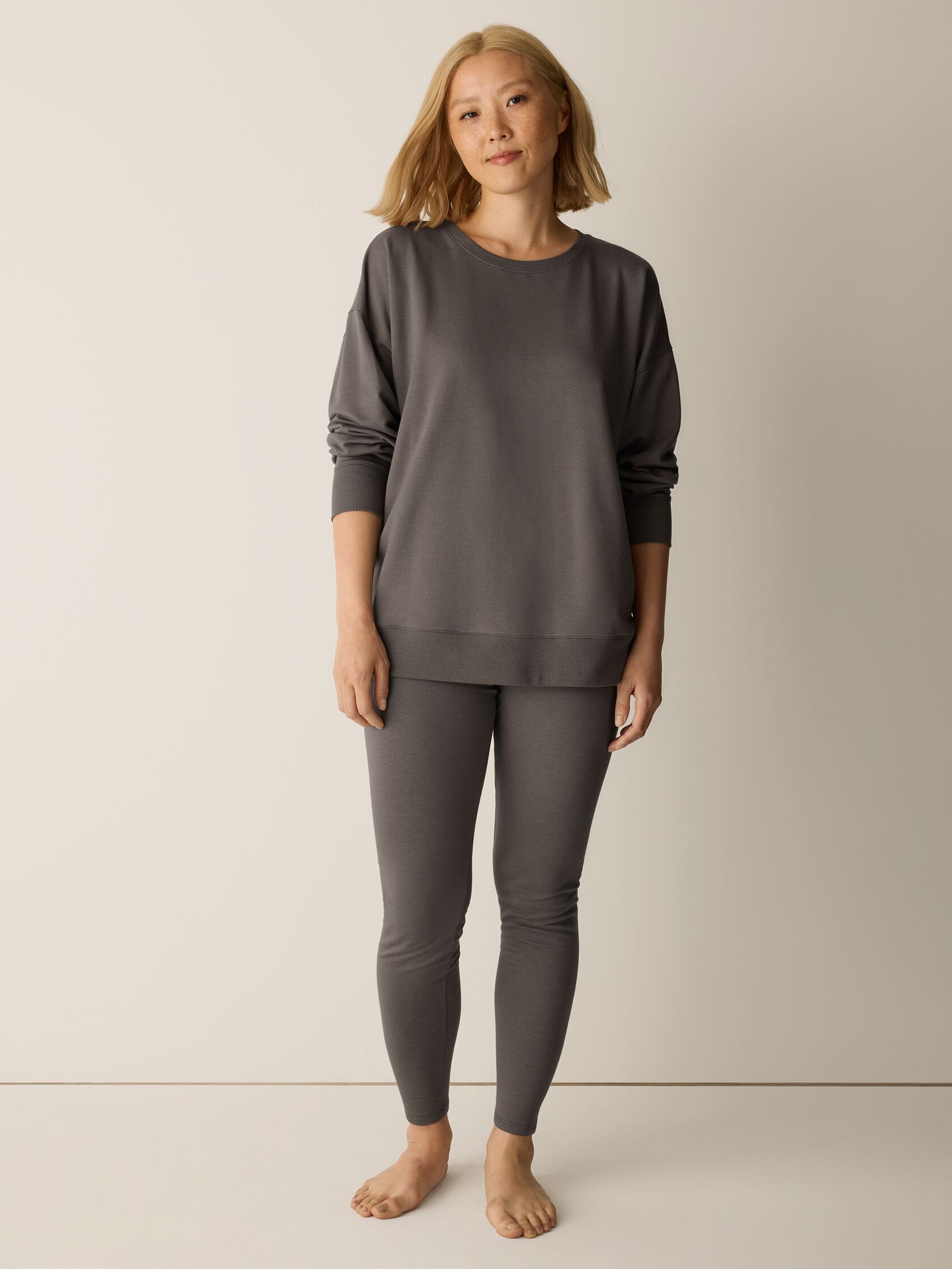 Cozy Brushed Terry Hug High-Waisted Leggings