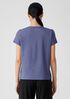 Organic Pima Cotton Jersey V-Neck Tee