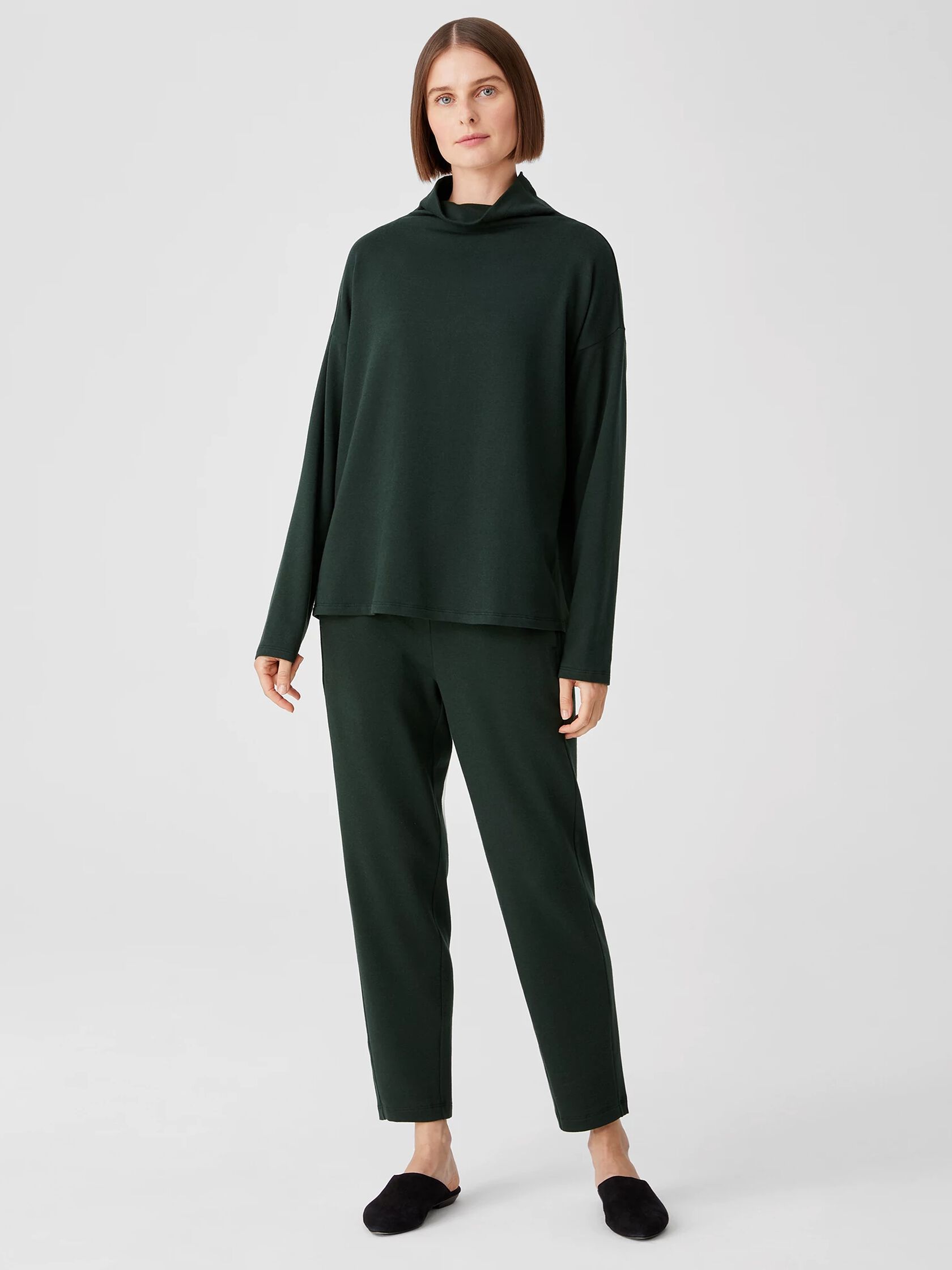 Cozy Brushed Terry Slouchy Pant