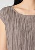 Crushed Silk Ballet Neck Top