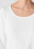 Stretch Jersey Knit Scoop Neck Top