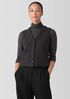 Lightweight Boiled Wool Vest in Regenerative Wool