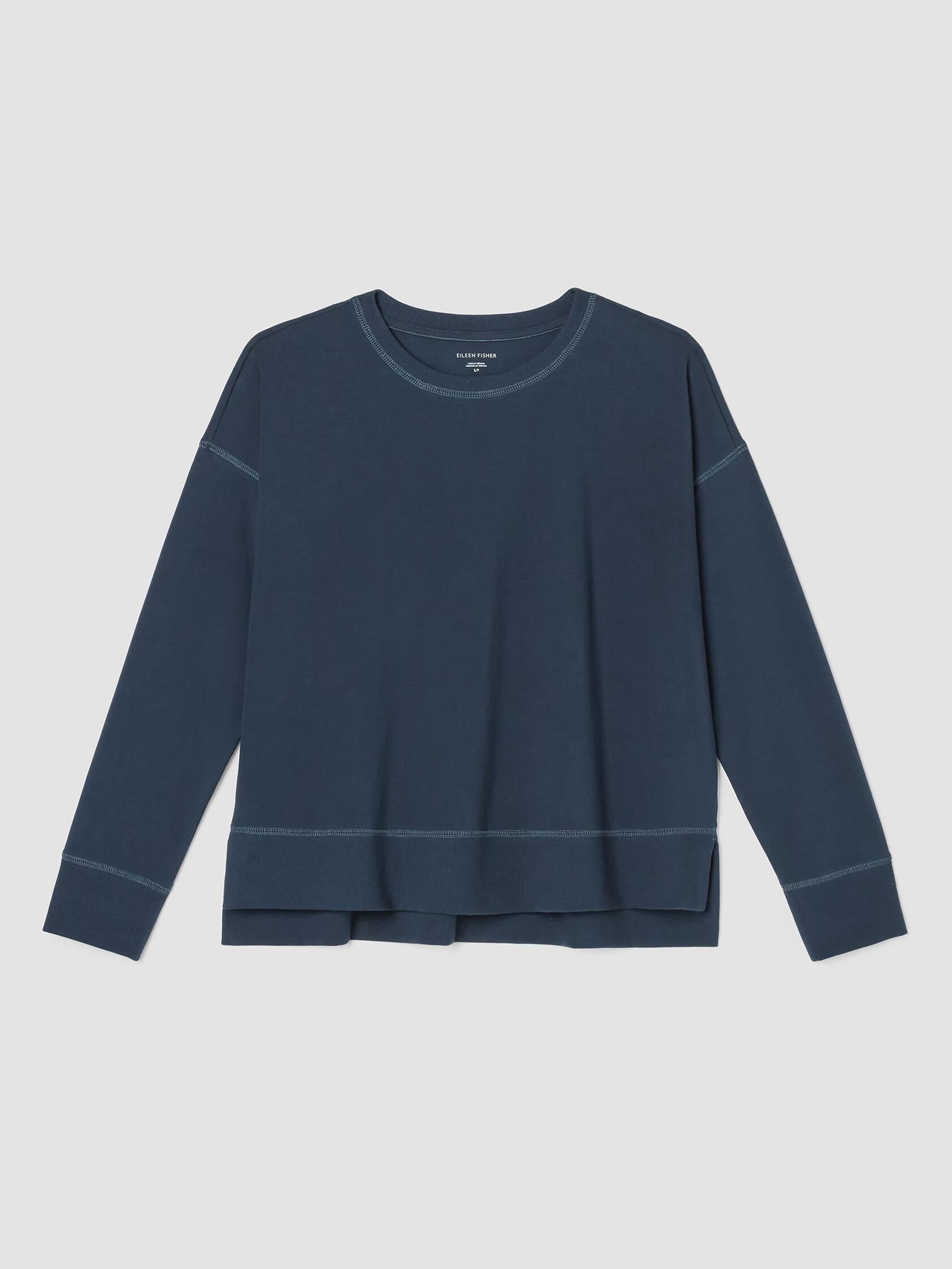 Traceable Cotton Jersey Crew Neck Top