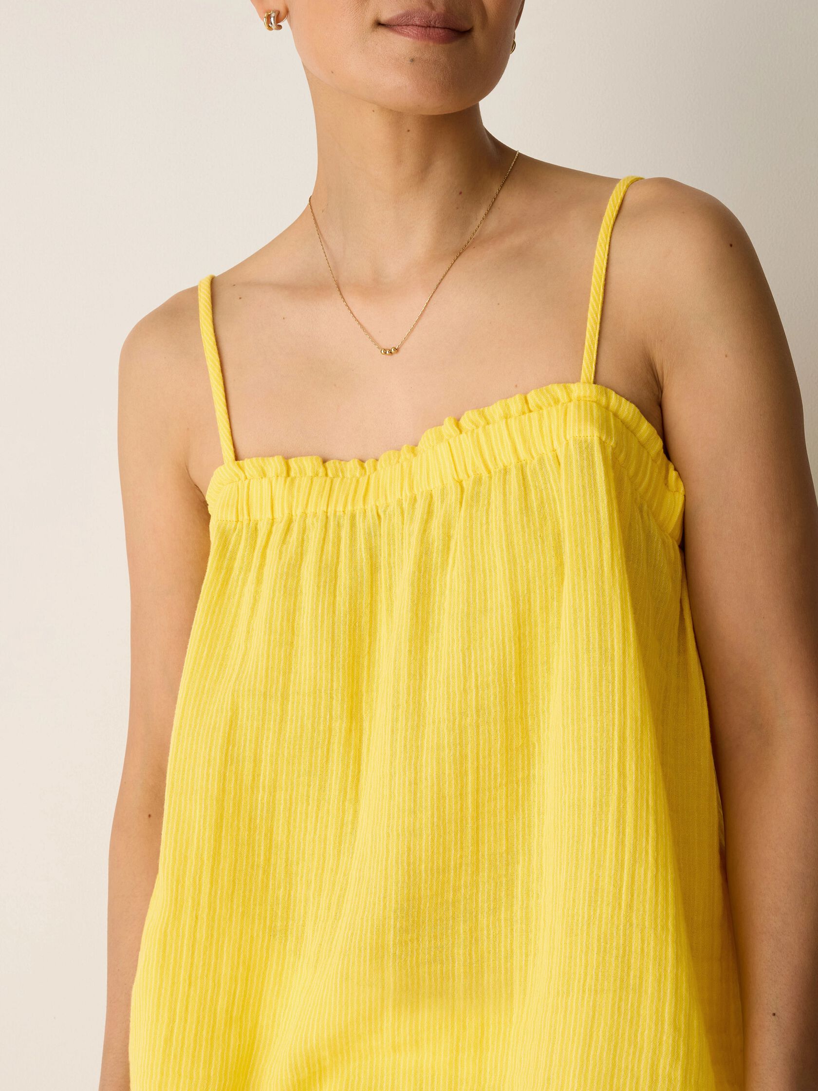Striped Organic Cotton Gauze Cami