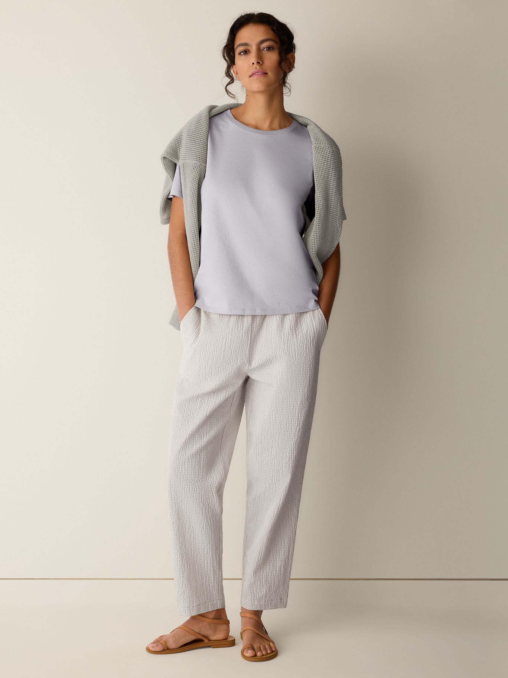 Organic Pima Cotton Jersey Round Neck Tee