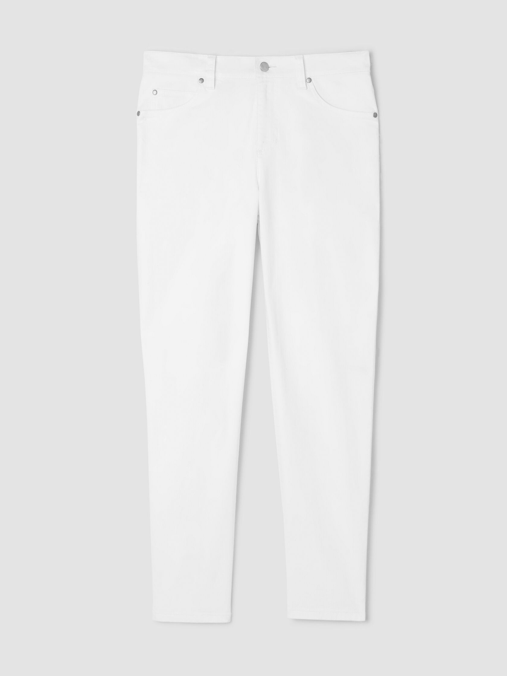 Garment-Dyed Organic Cotton Denim Slim Jean