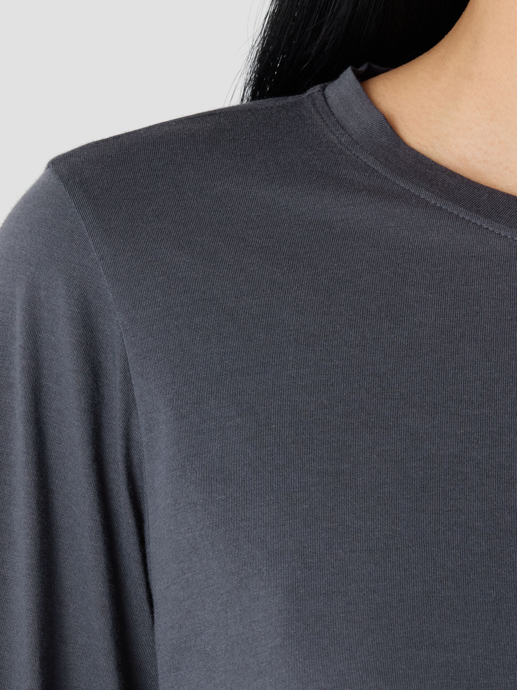 Organic Pima Cotton Jersey Long-Sleeve Tee