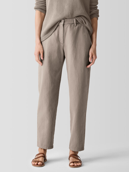 Garment-Dyed Utility Organic Cotton Tapered Pant