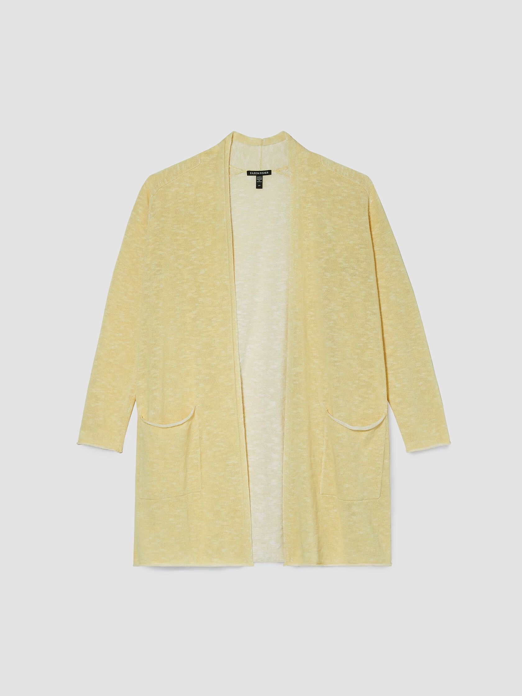 Organic Cotton Linen Slub Long Cardigan
