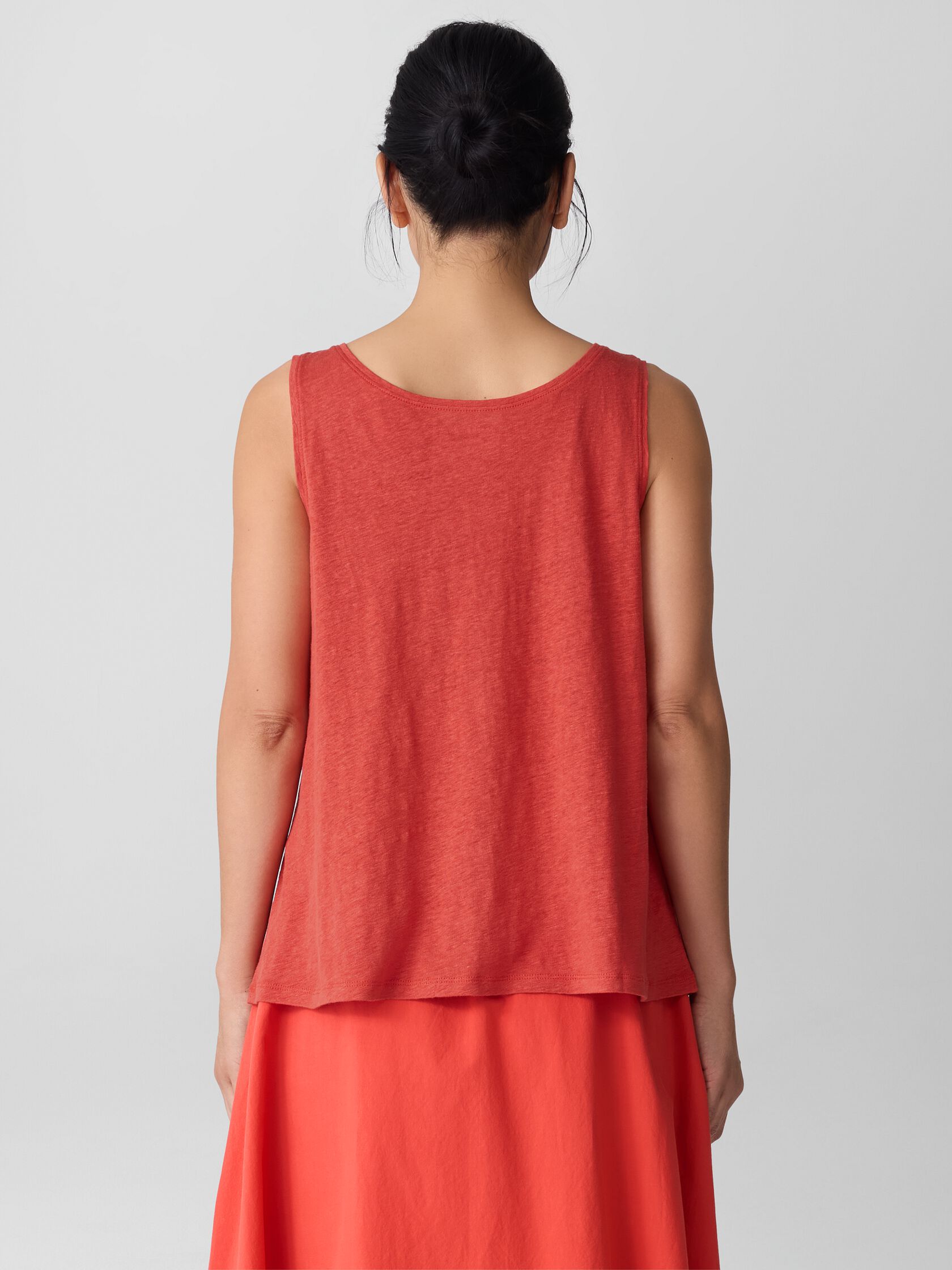 Organic Linen Jersey Scoop Neck Tank