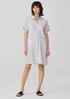 Striped Organic Linen Crinkle Shirtdress