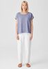 Organic Cotton Linen Slub Square Top