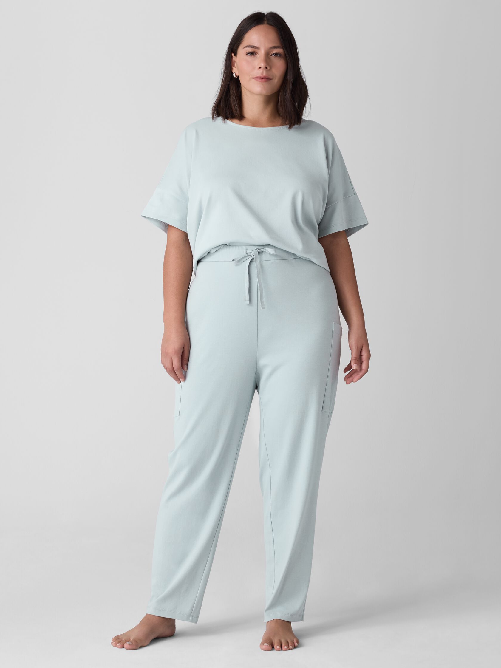 Organic Cotton Interlock Slouchy Sleep Pant
