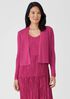 Organic Linen Cotton Airy Tuck Cropped Cardigan