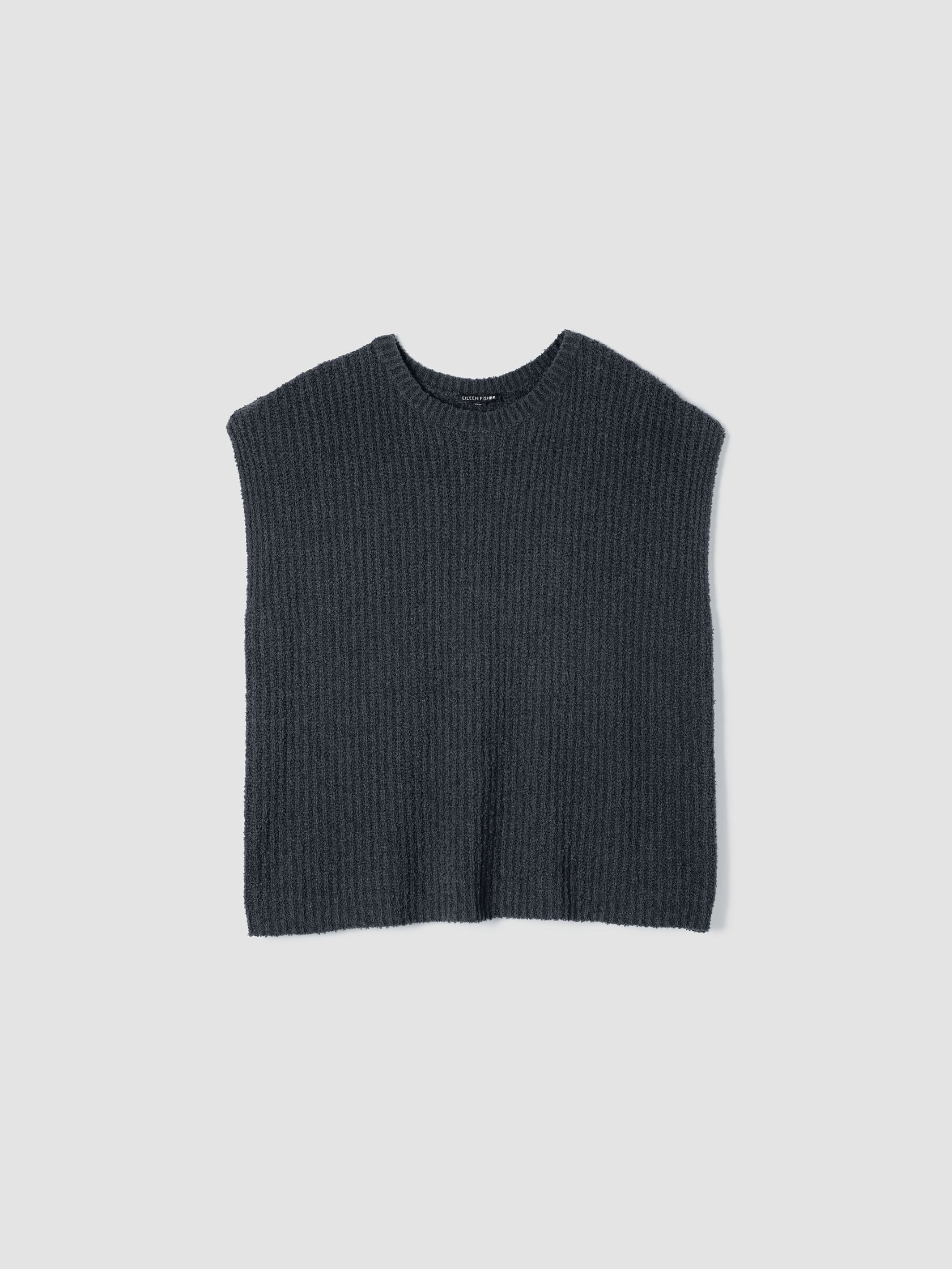 Cotton Fluff Crew Neck Vest