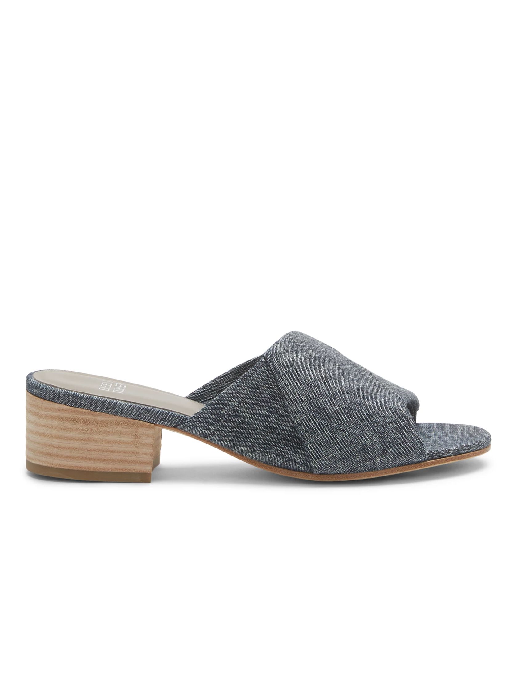 Ruche Slide in Washed Leather
