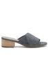 Ruche Slide in Washed Leather
