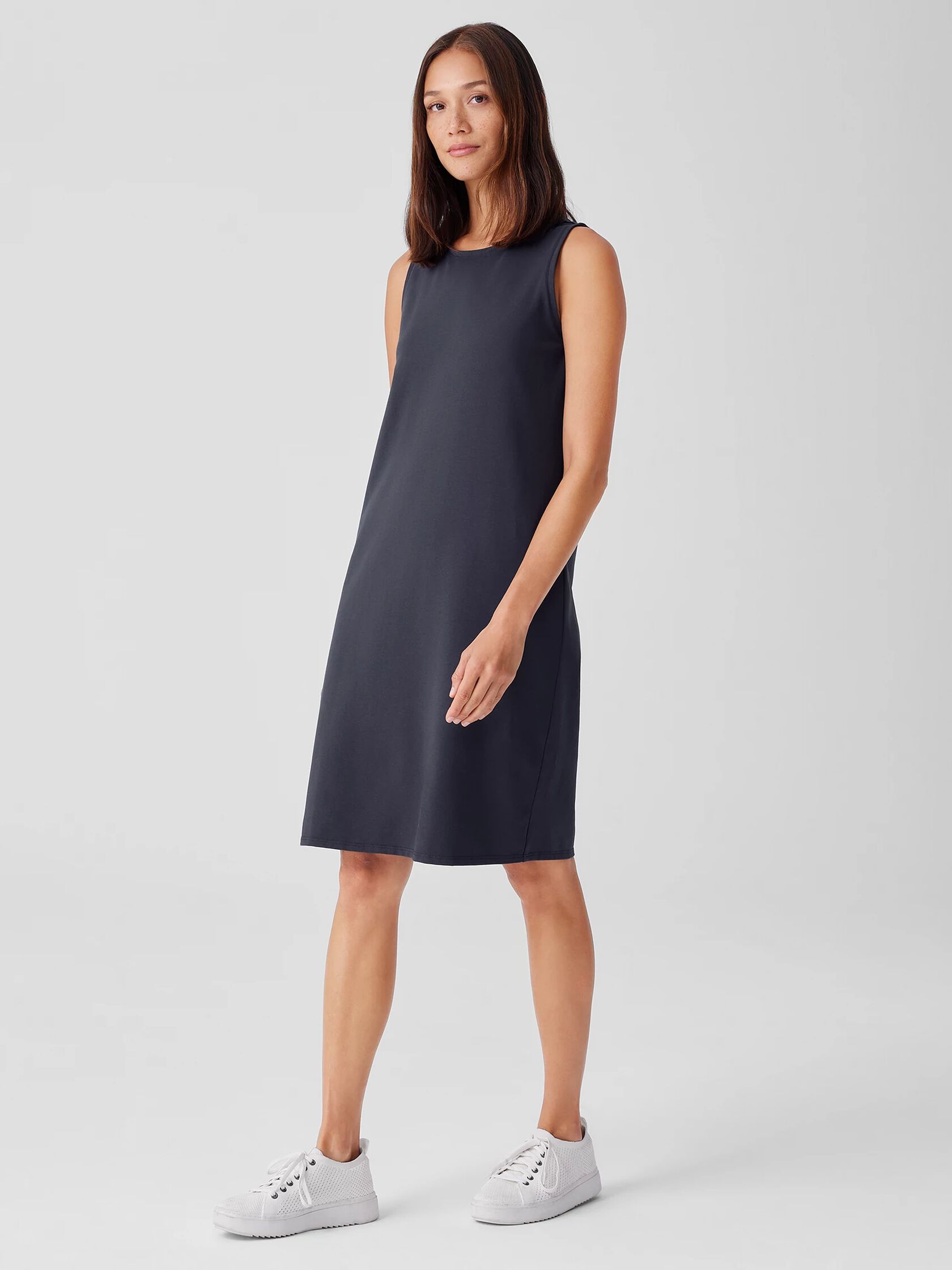 Pima Cotton Stretch Jersey Tank Dress