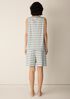 Striped Organic Cotton Jersey Sleep Set