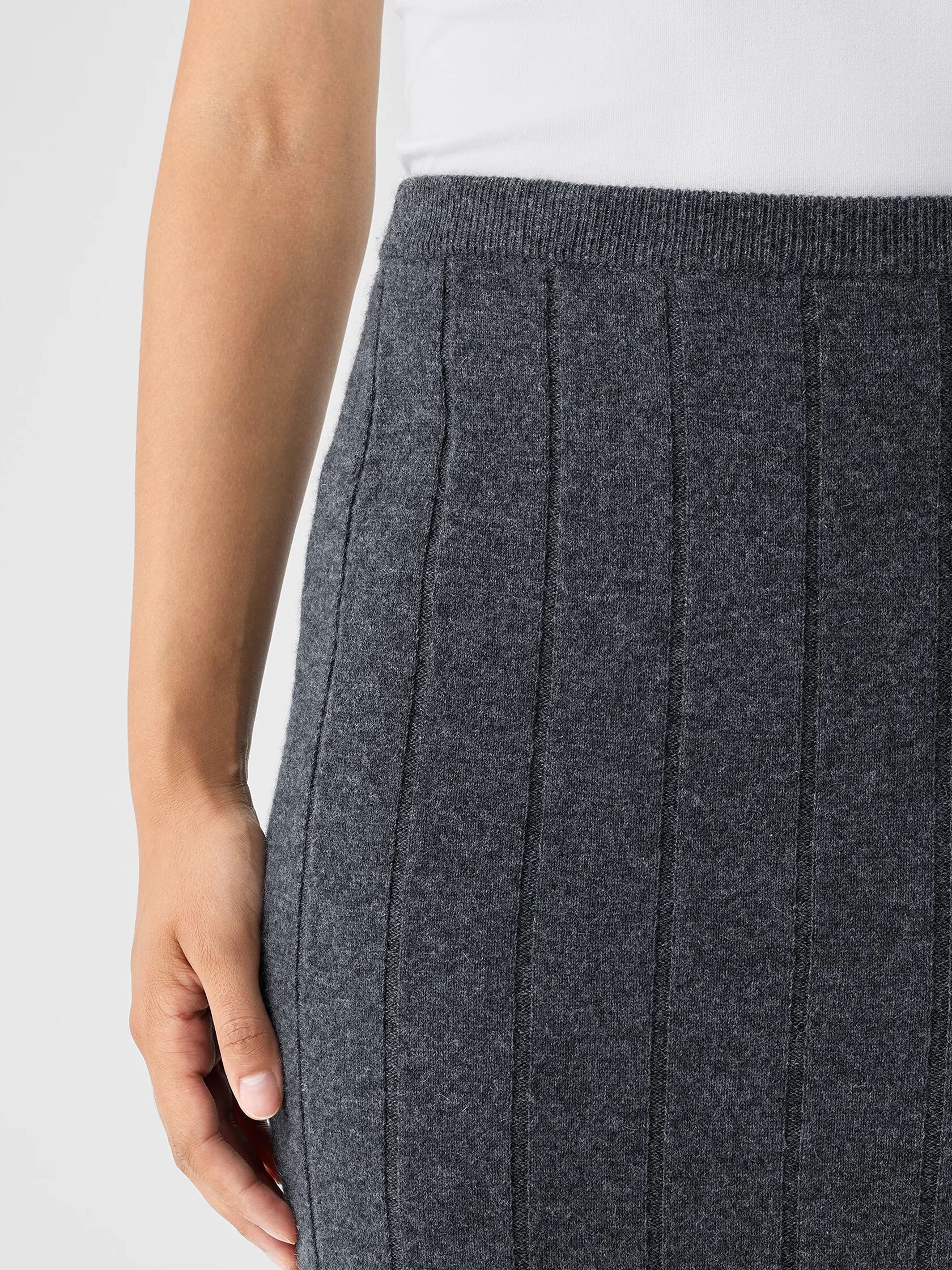 Italian Cashmere Pencil Skirt