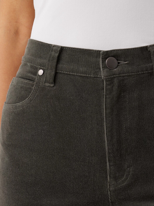 Organic Cotton Stretch Corduroy Straight Pant