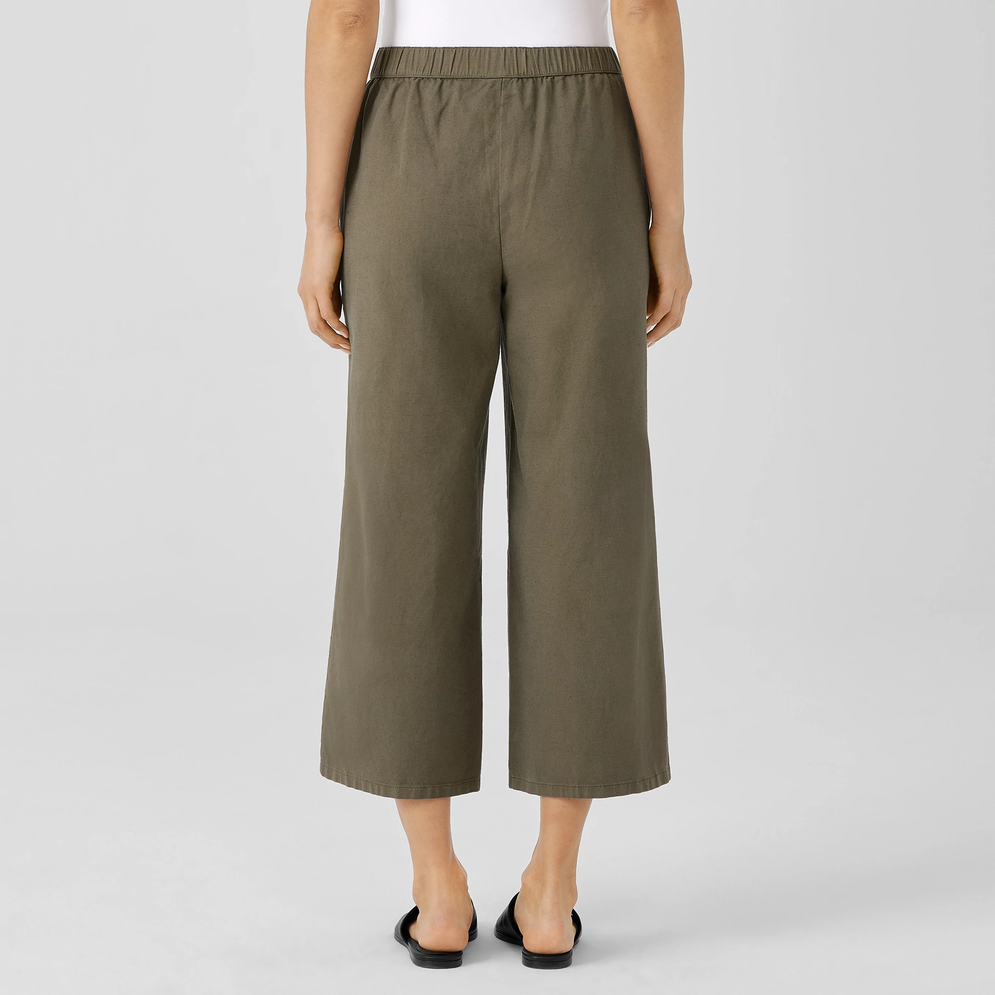 Organic Cotton Hemp Stretch Wide-Leg 