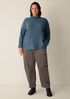 Cashmere Silk Boucle Bliss Turtleneck Top