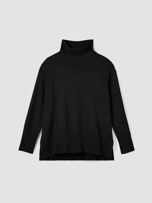 Merino Jersey Turtleneck in Regenerative Wool