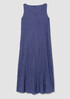 Crushed Silk V-Neck Dress