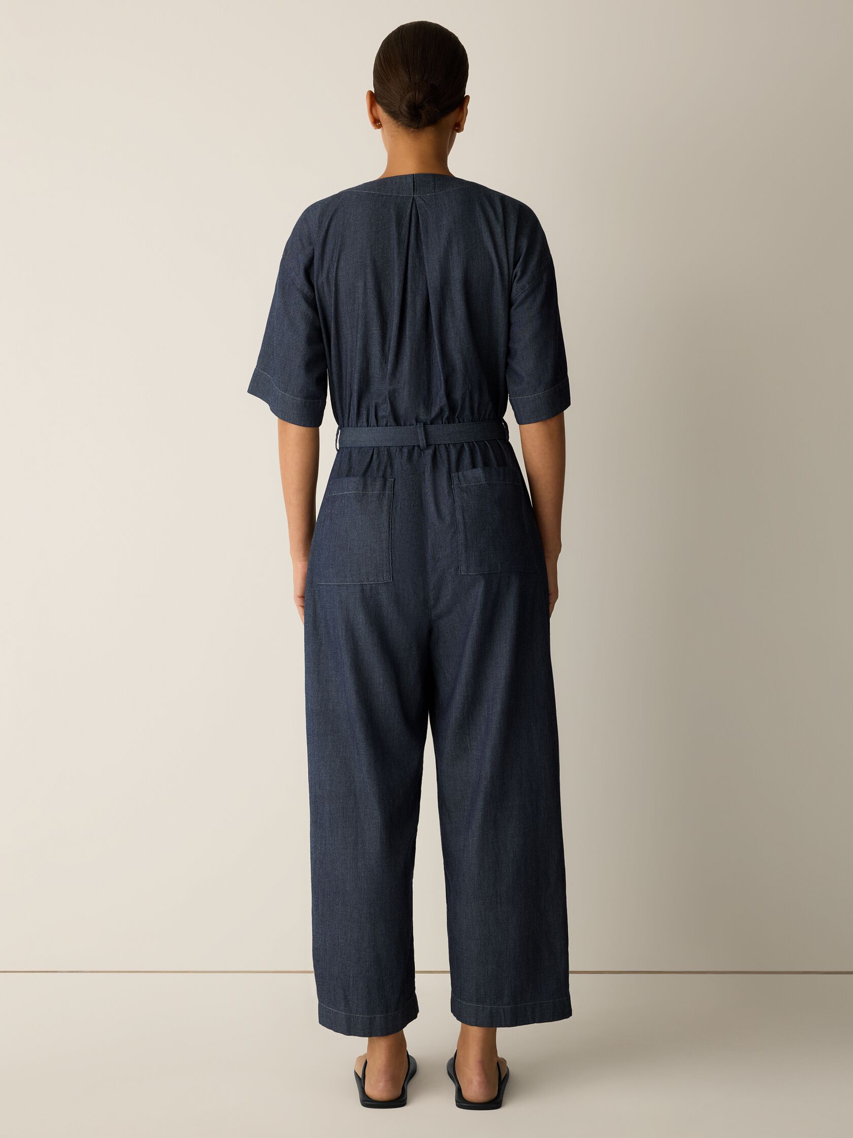 Airy Organic Cotton Twill Jumpsuit